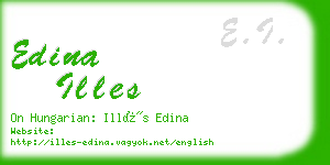 edina illes business card